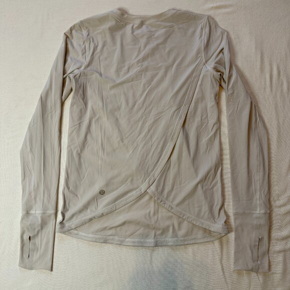 lululemon athletica Tops - Lululemon‎ Athletica Long Sleeve Shirt Bone? Small?
